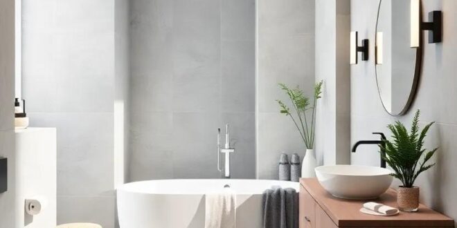 25 Stunning Two-Tone Bathroom Ideas with Chic White and Gray Combinations