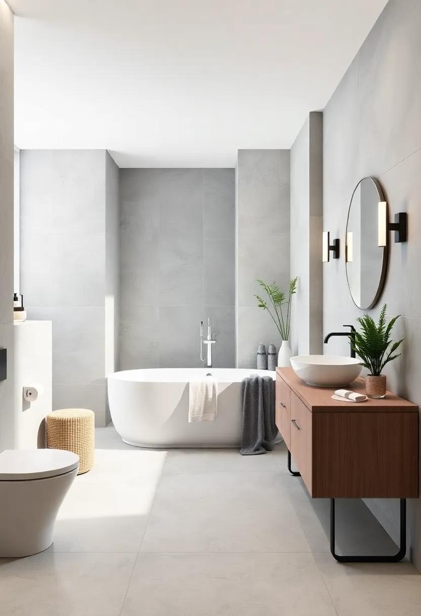 25 Stunning Two-Tone Bathroom Ideas with Chic White and Gray Combinations