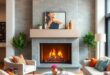 25 Inspiring Ideas for Small Living Room Fireplaces with Stylish Floating Mantels
