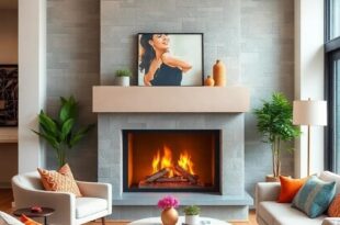 25 Inspiring Ideas for Small Living Room Fireplaces with Stylish Floating Mantels