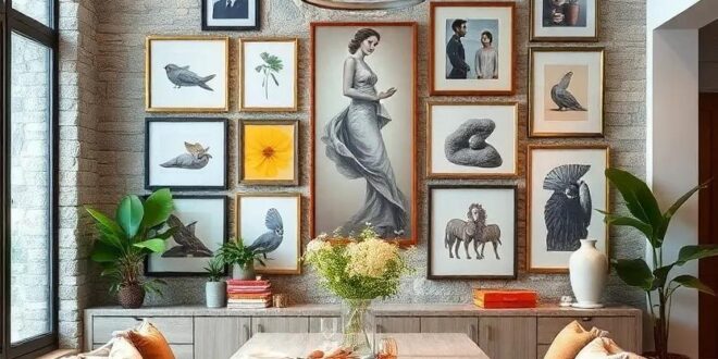 29 Inspiring Gallery Wall Ideas to Elevate Your Dining Space Aesthetics