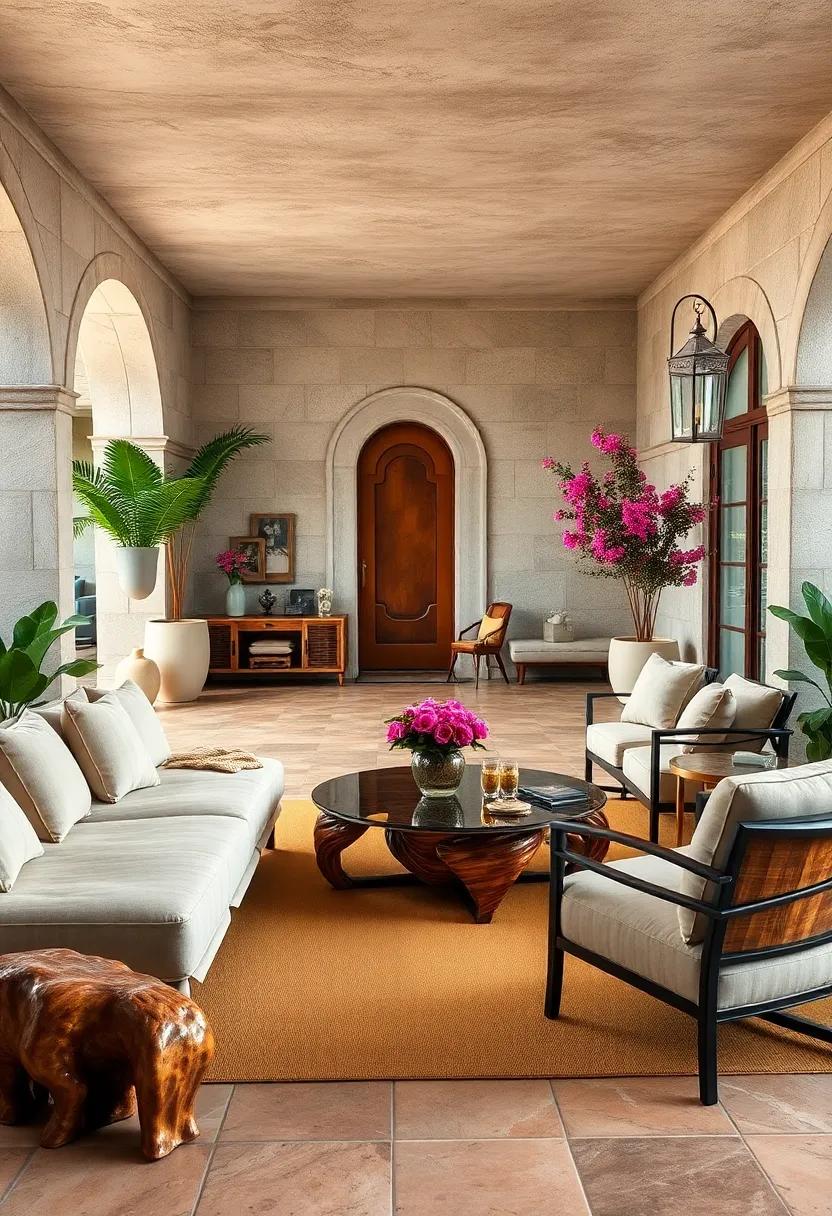 Nature-Inspired Furnishings: ​Unique, custom-designed furniture pieces carved ⁢from⁣ natural materials mirror Art Deco‌ sophistication while​ celebrating the ⁣outdoors