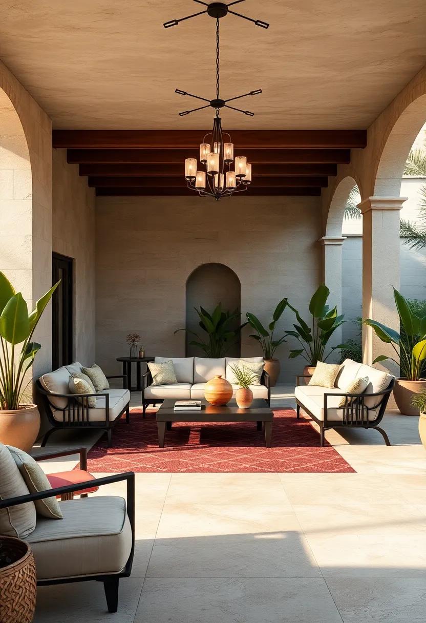 Timeless⁤ Tranquility: A ⁣beautiful outdoor ⁣space filled with classic Art Deco details,​ inviting ​relaxation and reflection among ‍gracefully designed ‍landscapes