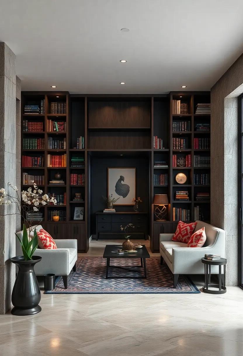 A hidden entrance behind a bookcase, an invitation for those curious enough to discover the treasures that lie beyond