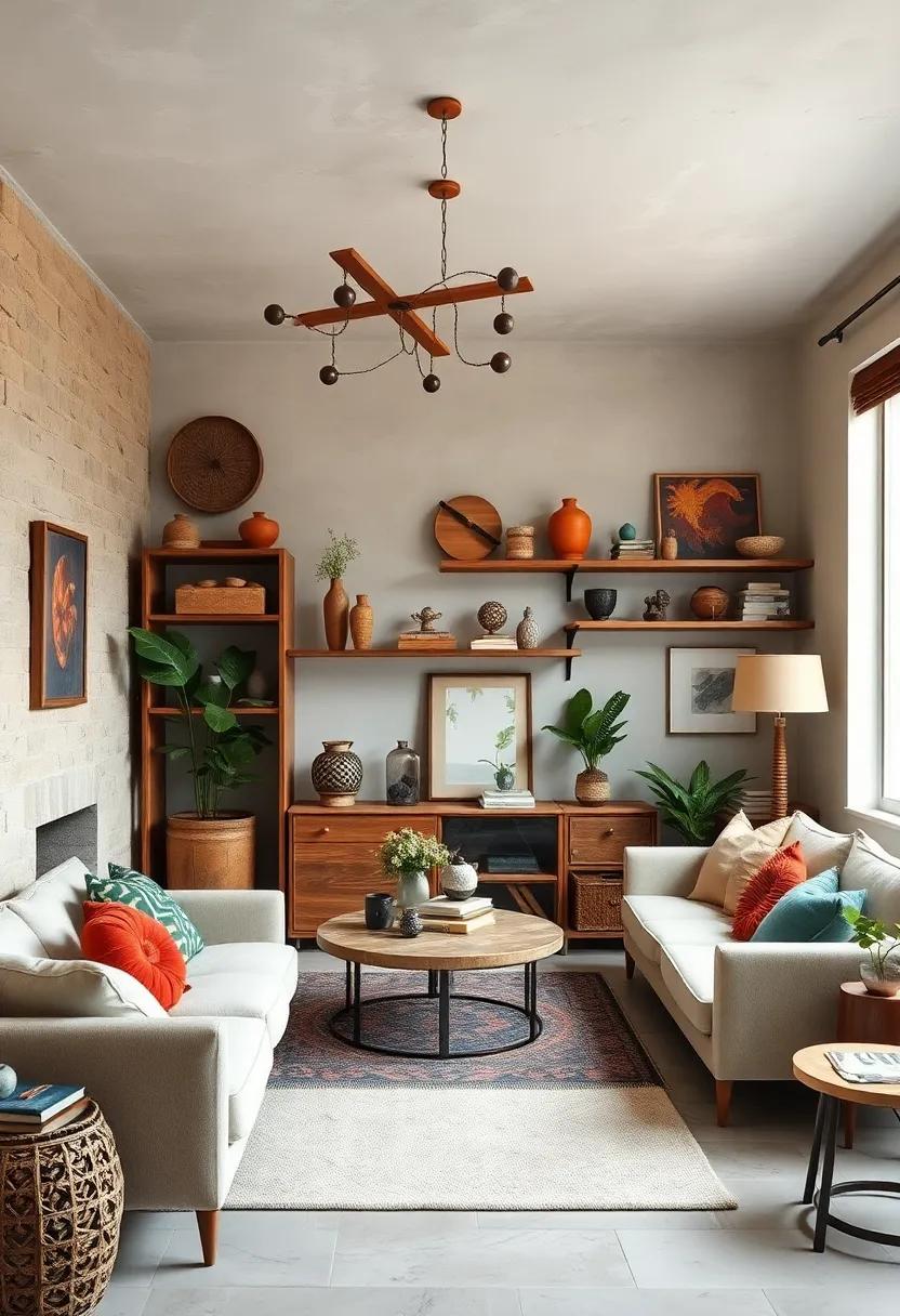 Bespoke Storage Solutions: Utilize handcrafted shelves or boxes to keep your space organized while showcasing artistic details