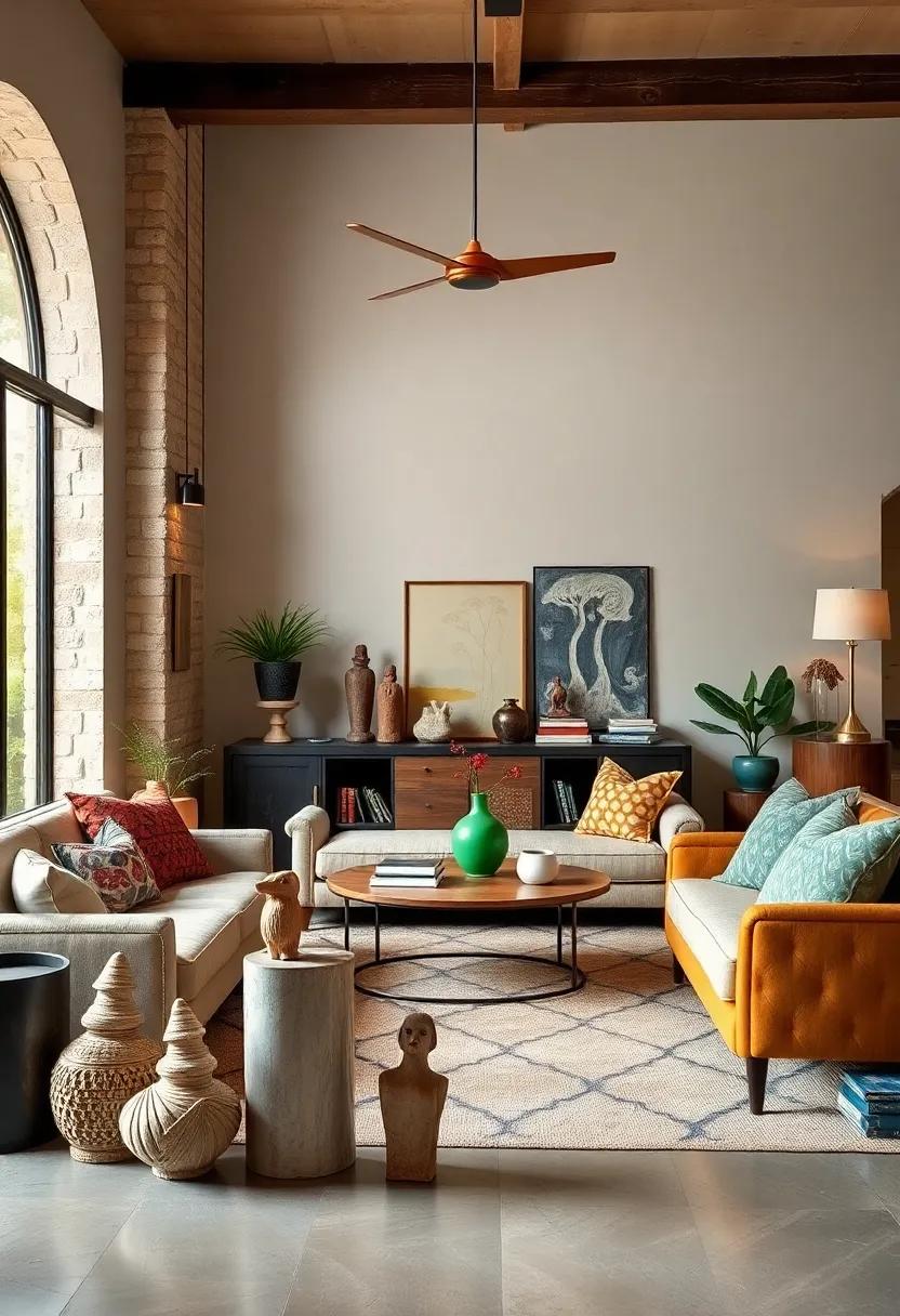 Quirky Figural Statues: Introduce playful sculptures made by local artisans that can serve as intriguing focal points throughout your home