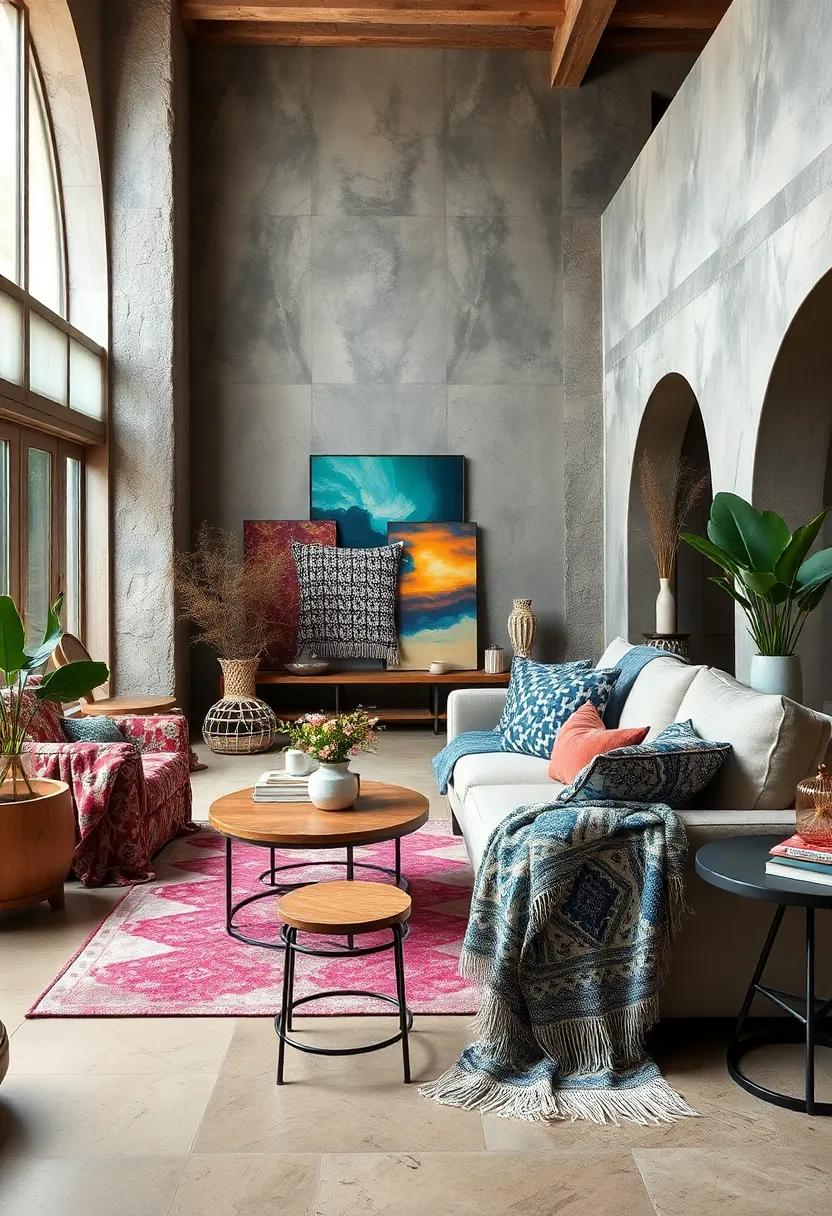 Artful throws: Drape‍ a kaleidoscope of patterned throws​ over furniture ‌for a cozy,‌ layered look
