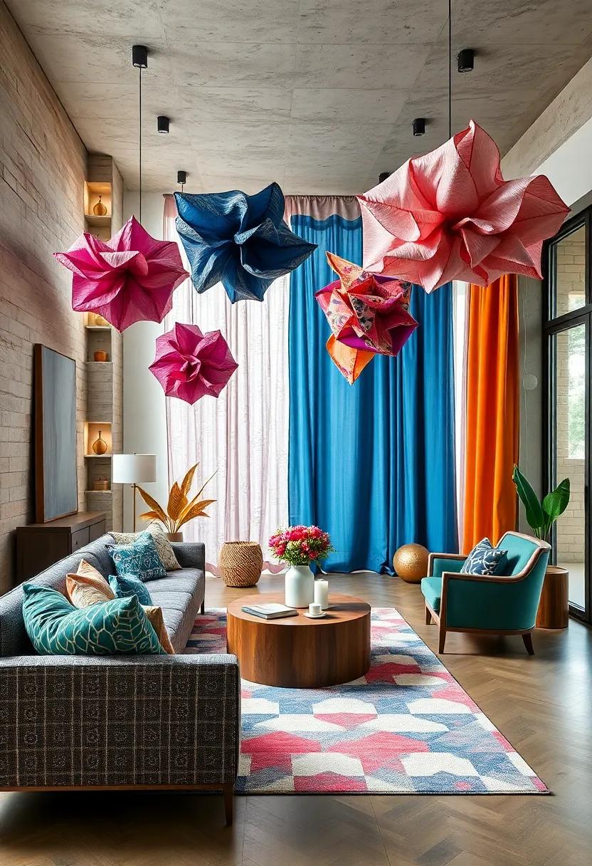 Artistic Fabric⁤ sculptures: Experiment with constructing‍ three-dimensional fabric ⁣installations for‍ eye-catching decor elements