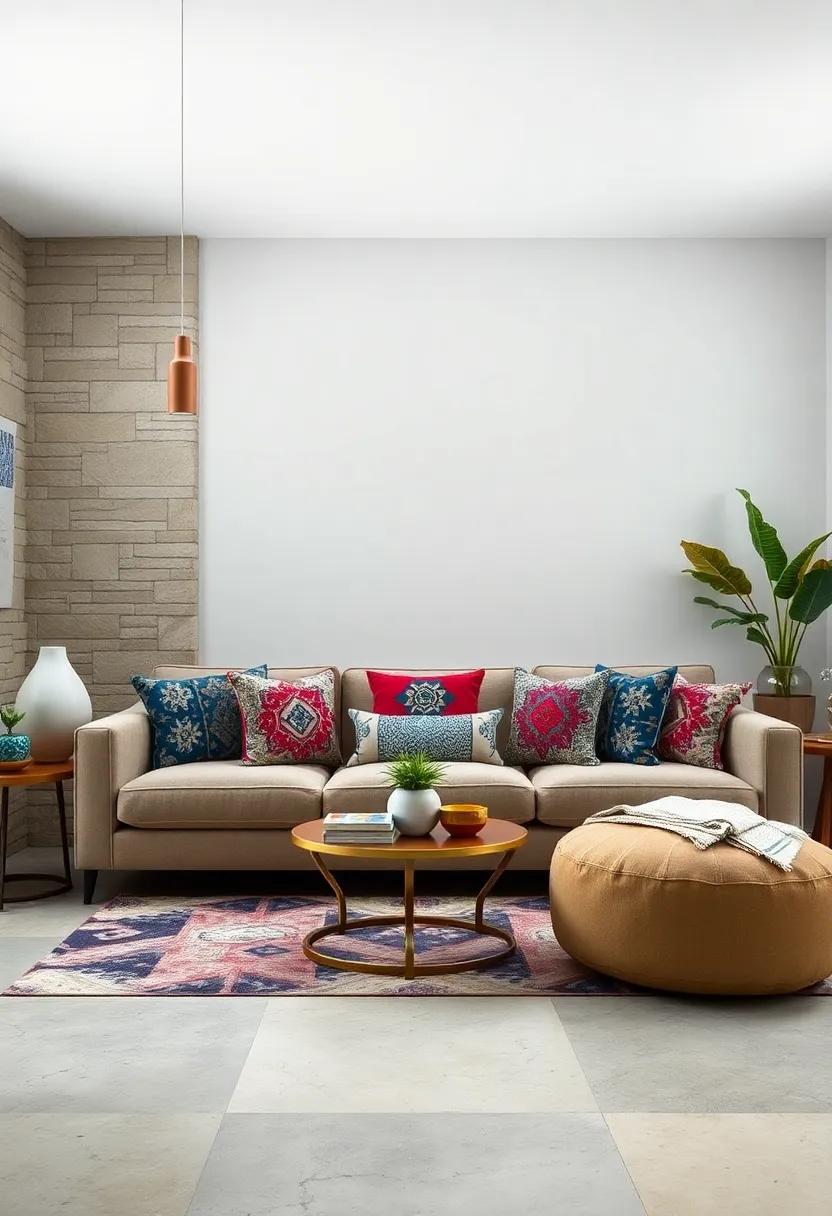 Bold ⁢Accent ‍Pillows: Use oversized, patterned ⁢pillows to create focal points⁢ on⁤ a neutral sofa or bed