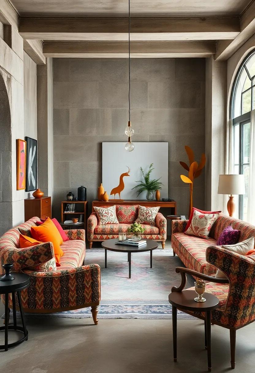 Funky Upholstery: Reimagine classic furniture ​by reupholstering with⁤ vibrant, mismatched ‍fabrics to make a statement