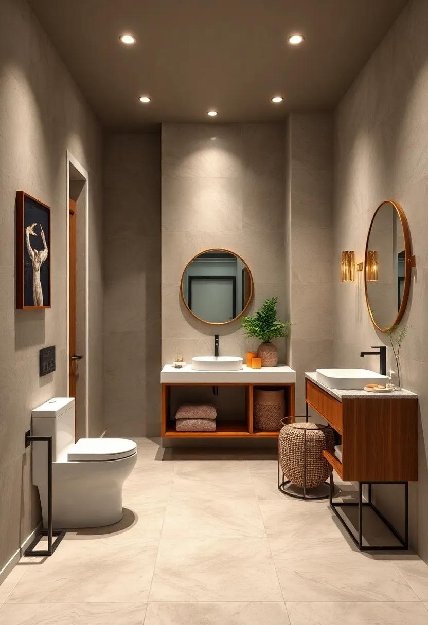 Pocket‍ Doors: If space is limited, consider pocket doors for an unintrusive entryway that maximizes floor space​ in the bathroom