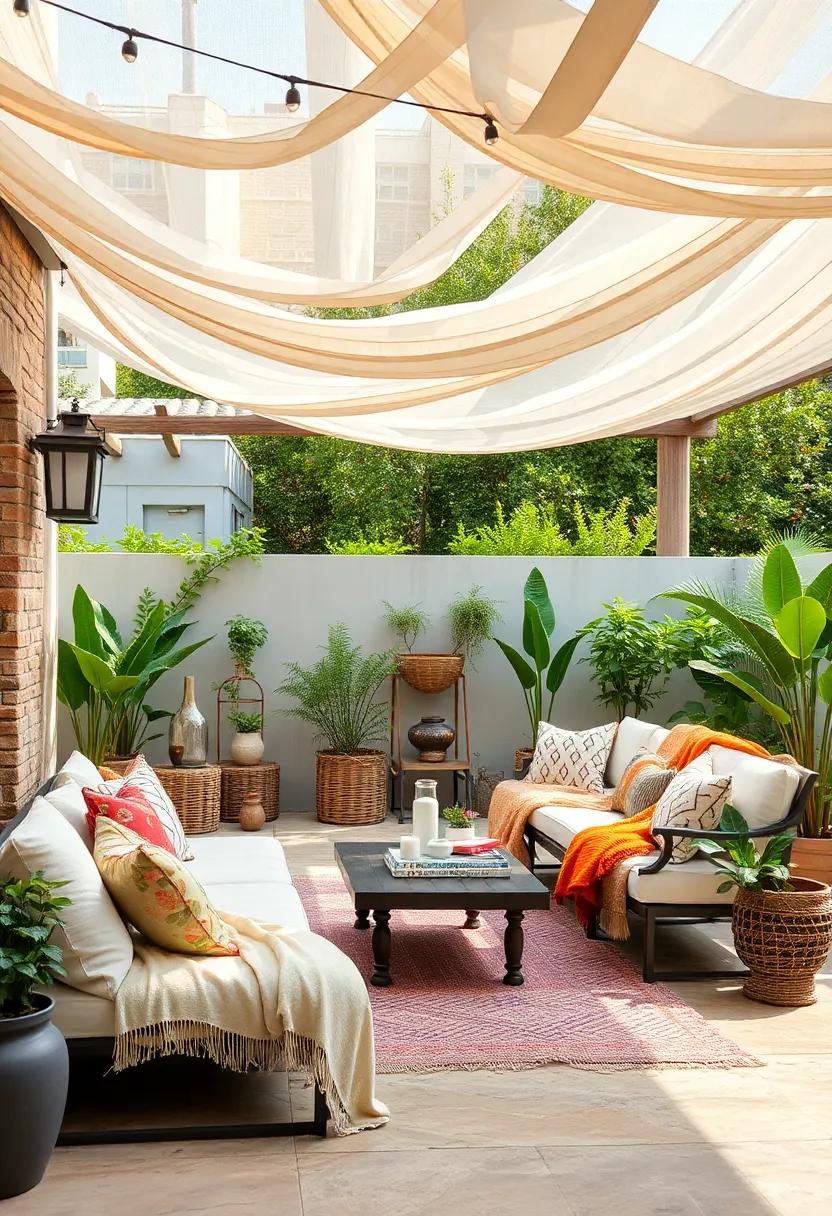 Canopy Comfort: Stretch sheer fabrics overhead and drape comfy blankets for a magical hideaway, perfect for daytime lounging