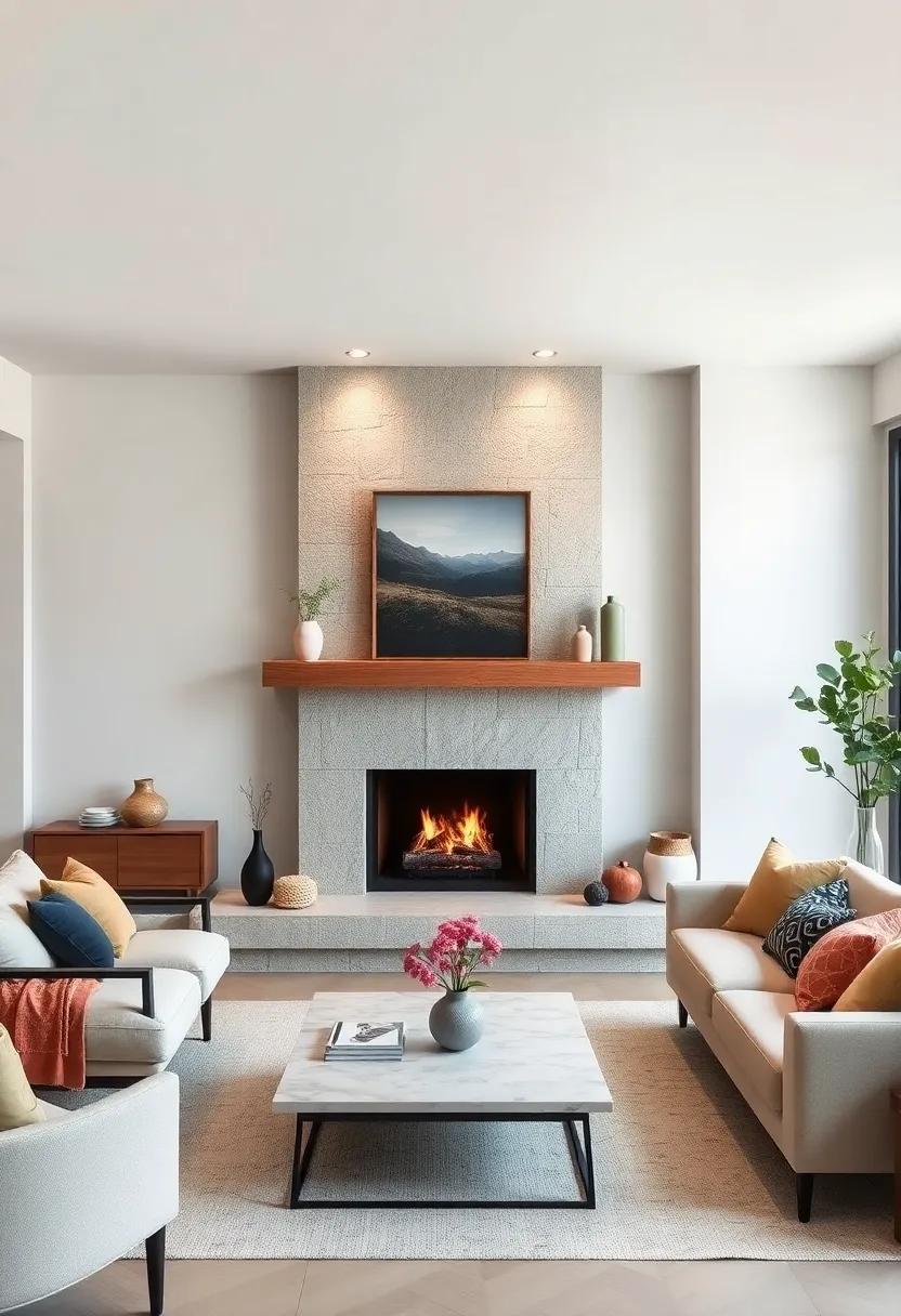 Embrace Minimalism: ⁤Choose a sleek, floating mantel in natural wood that complements a minimalist‌ fireplace⁤ to create a⁢ clean and airy space
