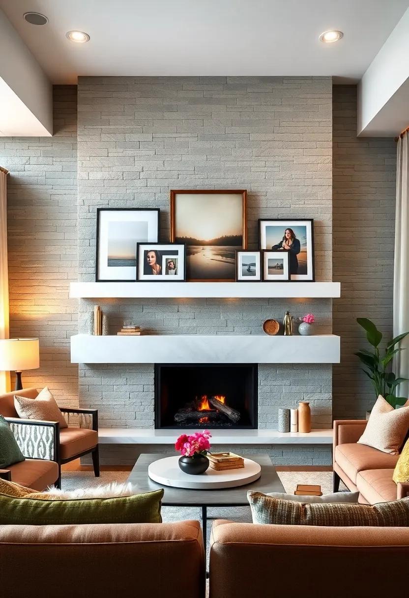 Create a⁣ Gallery Wall: Use your floating mantel‍ as ​a base to showcase⁤ a gallery of framed art or photographs that tell your story