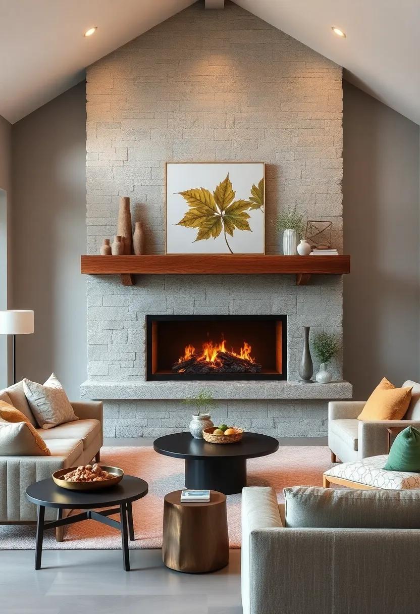 Nature’s Touch: Choose a ⁣reclaimed wood mantel with live edges to bring ‌an organic feel to your small living room