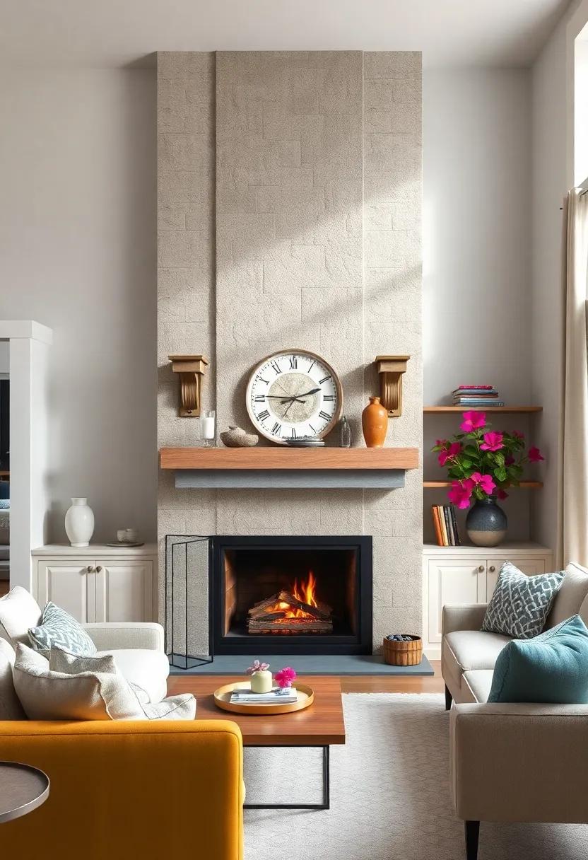 Vintage Charm: Incorporate antique⁣ brackets to support a floating mantel, bringing a hint of vintage charm ⁢to a modern fireplace