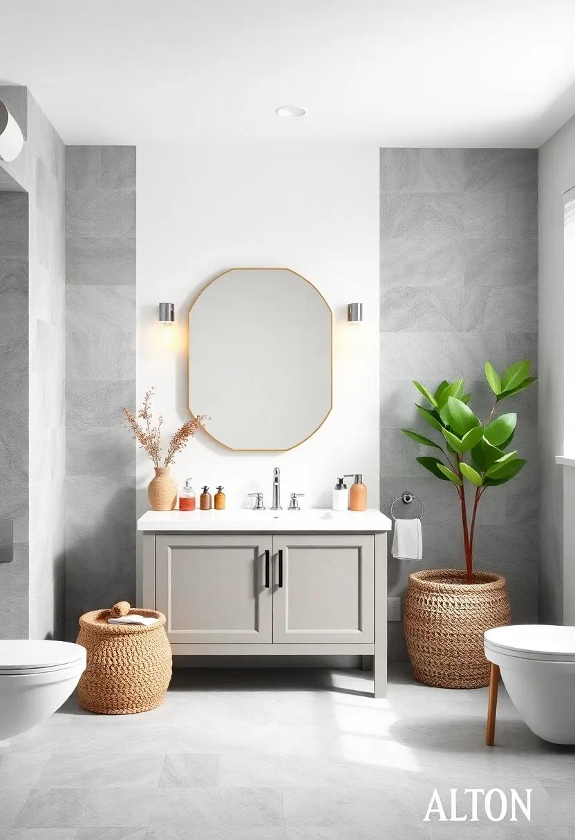 Embrace‍ Elegance: Discover⁣ how a soft gray vanity ⁢paired with crisp white walls​ can‍ elevate ‍your bathroom's ambiance while‍ maintaining a ⁢timeless elegance