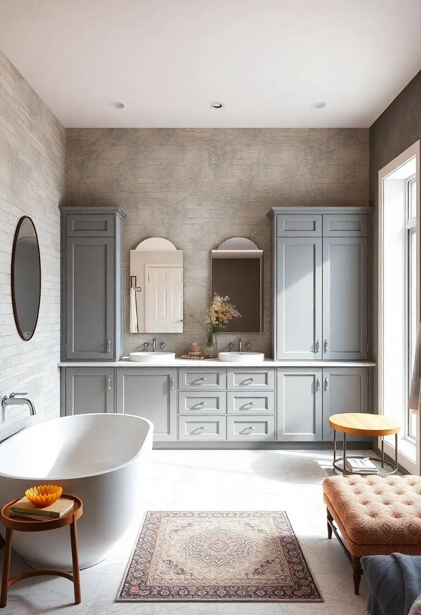Custom⁣ Cabinetry: ⁤Invest ​in ⁣custom cabinetry that features gray doors and​ white trim for a tailored, elegant finish that maximizes storage