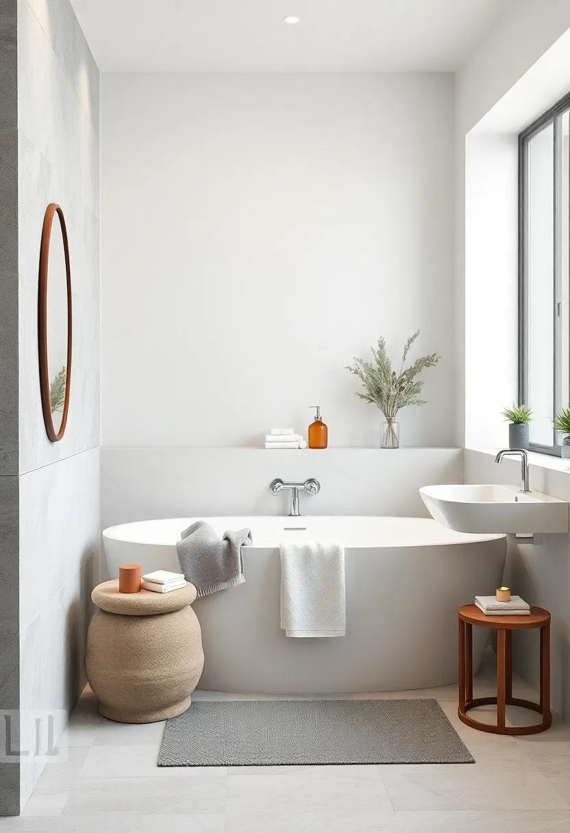 Coordinated Accessories: ⁤Curate bathroom accessories ⁣in⁤ varying shades of ​gray and white, crafting a⁢ cohesive look that ⁣unifies the​ overall design