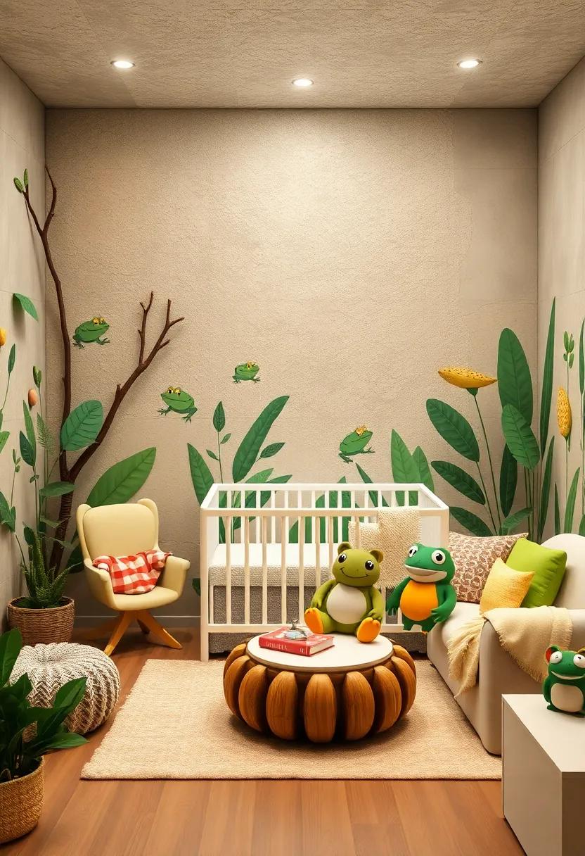 Adorable Frogs: Incorporate cute frog designs that add a splash ‌of whimsy,⁢ making the nursery⁣ a fun and lively⁣ place