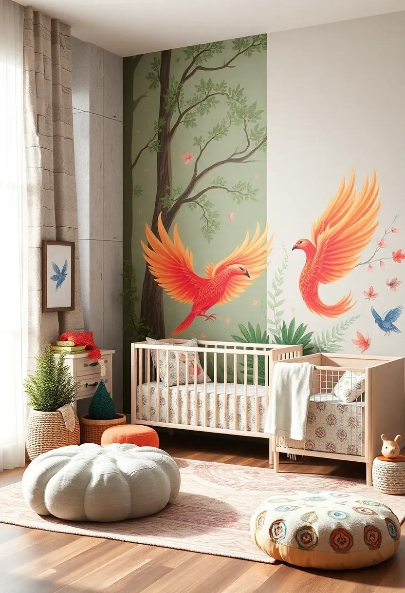 Brave Phoenixes:⁢ Feature stunning phoenix ‍motifs to​ symbolize renewal and strength, inspiring your baby ​girl ‌to rise and shine