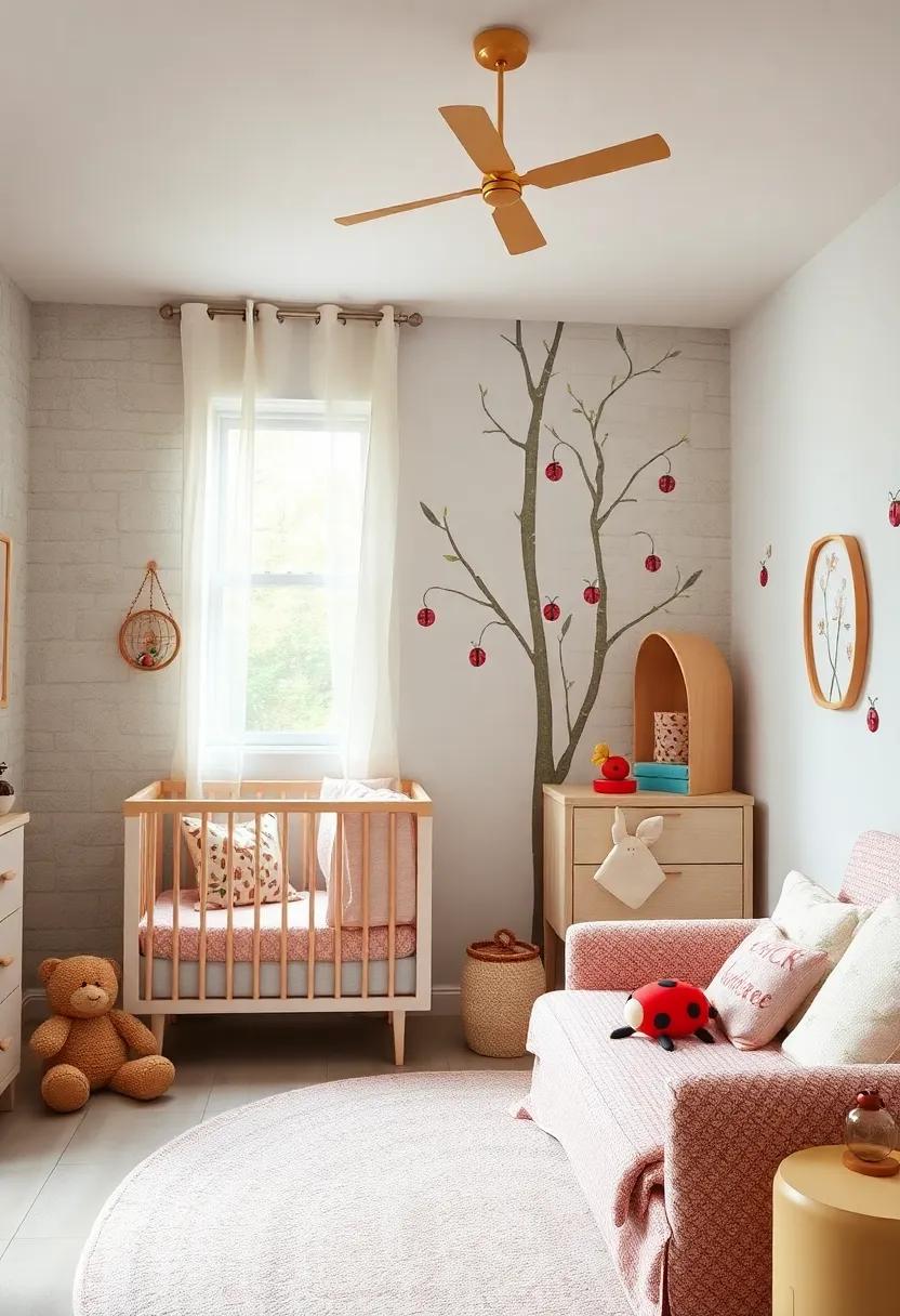 Happy Ladybugs: Use ladybug accents as charming decor elements, ‍representing luck and happiness for your little girl’s ⁣room