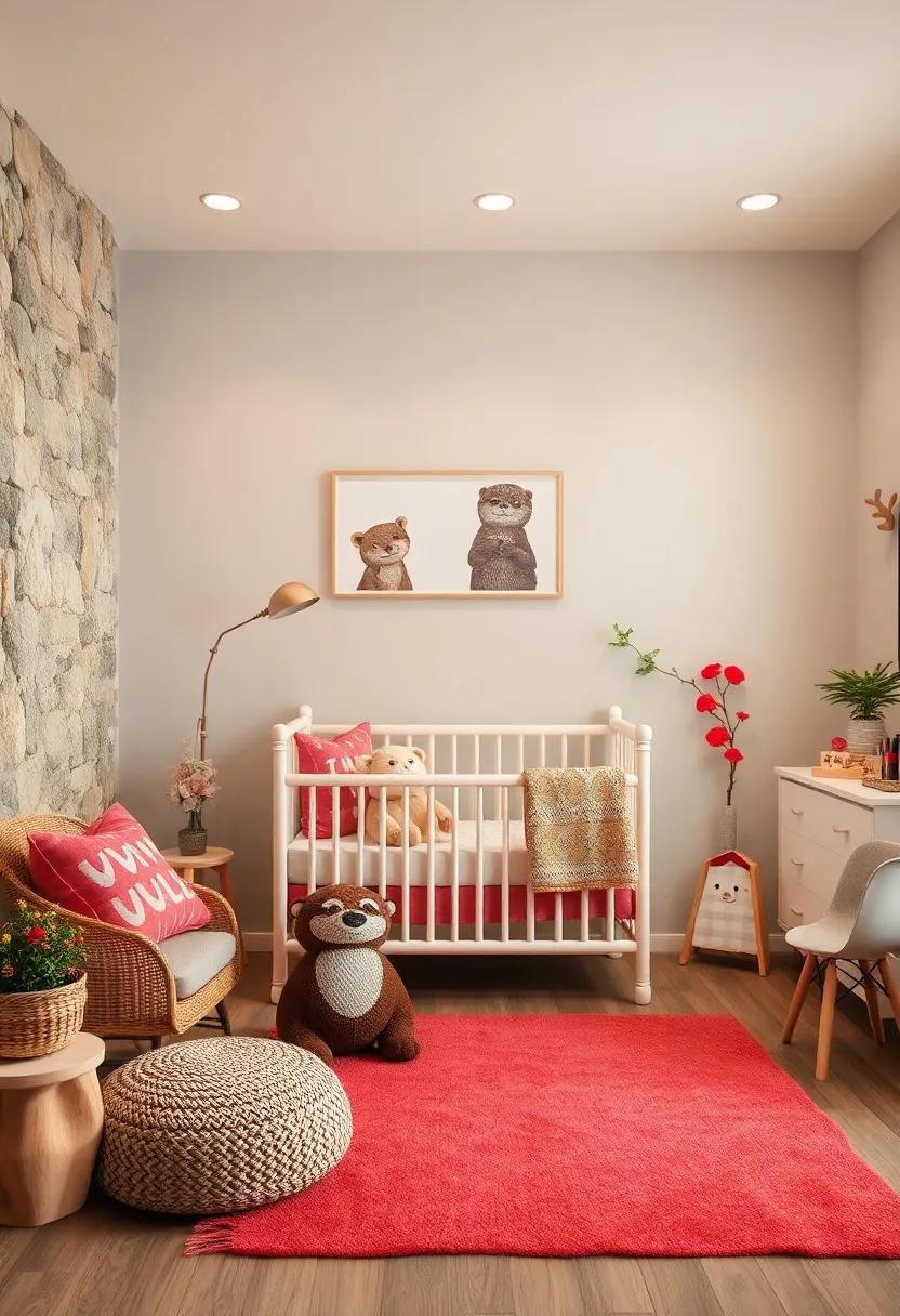 Playful Otters: Include otter prints ⁤or plushies to highlight joy and togetherness,⁣ adding a⁤ playful twist to the decor