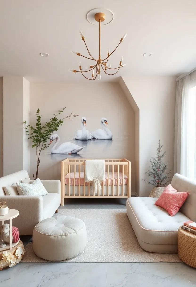Serene ‍Swans: Feature‌ elegant swan imagery‌ that embodies grace and beauty, creating‍ an‍ atmosphere of calm ⁢and poise