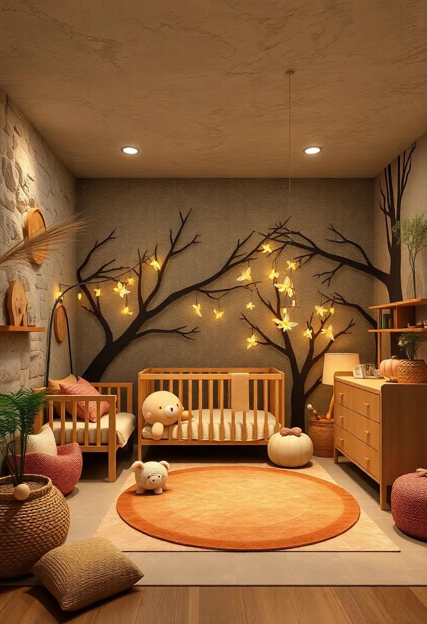 Shimmering Fireflies: Incorporate⁢ firefly motifs in soft lighting, casting a magical glow that adds a ⁣touch of wonder to the night